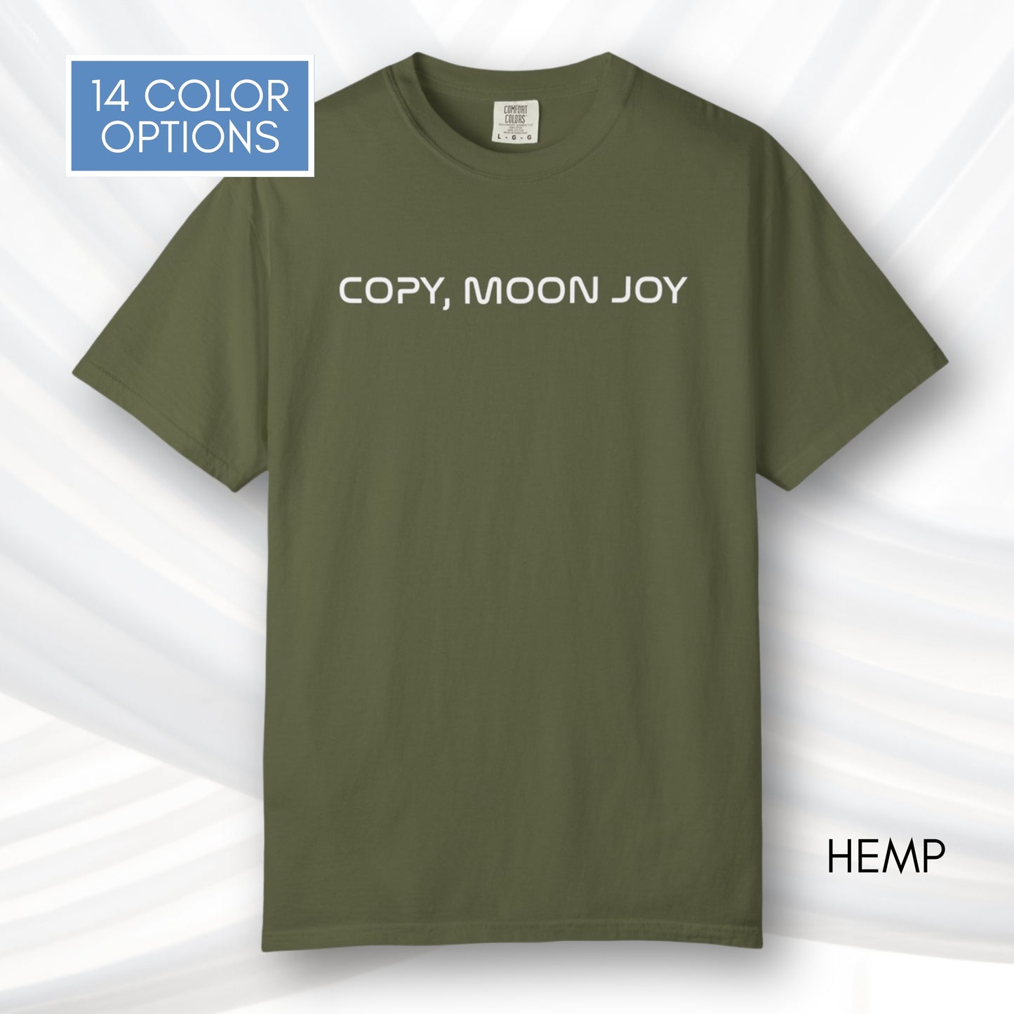 Copy Moon Joy, Artemis II Inspired Unisex Graphic Tee | Space Lover T-Shirt (Comfort Colors)
