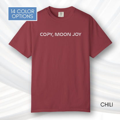Copy Moon Joy, Artemis II Inspired Unisex Graphic Tee | Space Lover T-Shirt (Comfort Colors)