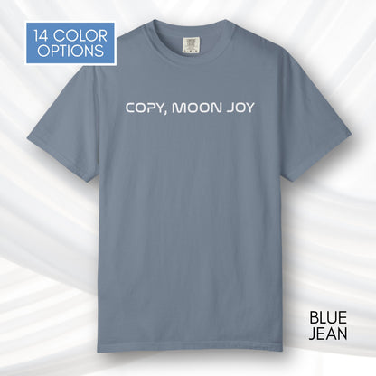 Copy Moon Joy, Artemis II Inspired Unisex Graphic Tee | Space Lover T-Shirt (Comfort Colors)