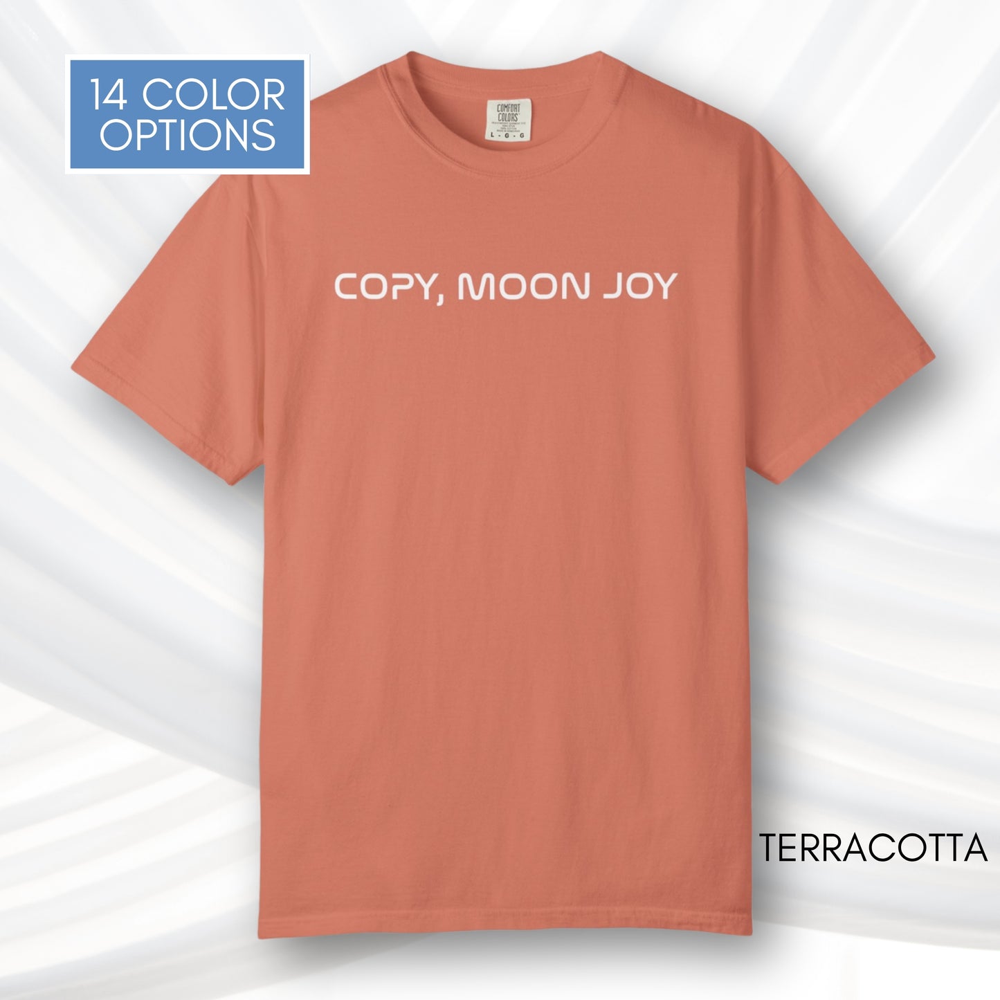 Copy Moon Joy, Artemis II Inspired Unisex Graphic Tee | Space Lover T-Shirt (Comfort Colors)