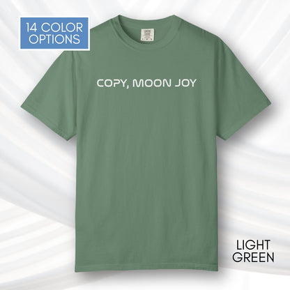 Copy Moon Joy, Artemis II Inspired Unisex Graphic Tee | Space Lover T-Shirt (Comfort Colors)