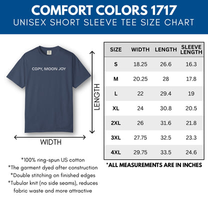 Copy Moon Joy, Artemis II Inspired Unisex Graphic Tee | Space Lover T-Shirt (Comfort Colors)