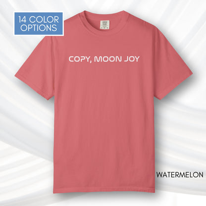 Copy Moon Joy, Artemis II Inspired Unisex Graphic Tee | Space Lover T-Shirt (Comfort Colors)