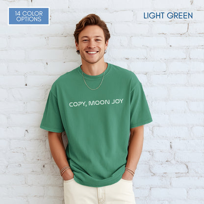 Copy Moon Joy, Artemis II Inspired Unisex Graphic Tee | Space Lover T-Shirt (Comfort Colors)
