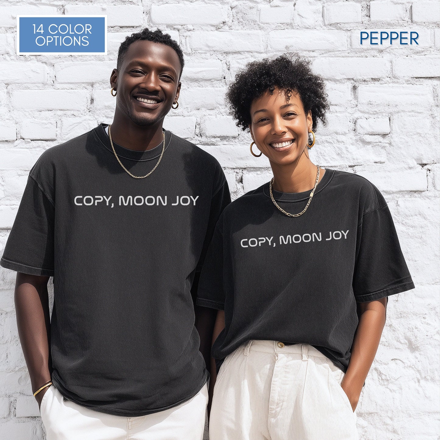 Copy Moon Joy, Artemis II Inspired Unisex Graphic Tee | Space Lover T-Shirt (Comfort Colors)