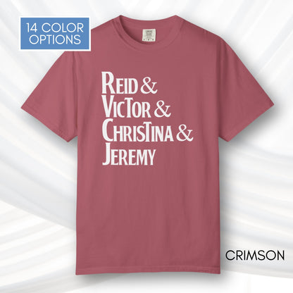 Artemis II Crew, NASA Inspired Unisex Graphic Tee | Space Lover T-Shirt (Comfort Colors)