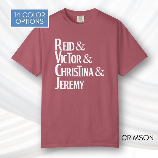 Artemis II Crew, NASA Inspired Unisex Graphic Tee | Space Lover T-Shirt (Comfort Colors)