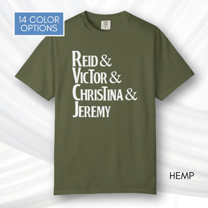 Artemis II Crew, NASA Inspired Unisex Graphic Tee | Space Lover T-Shirt (Comfort Colors)