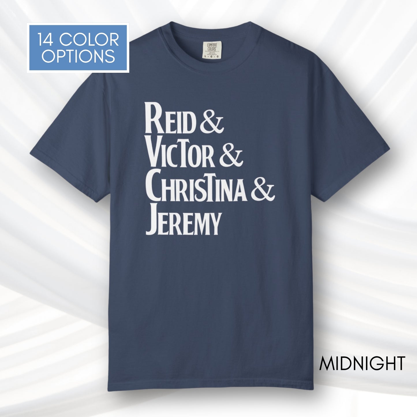 Artemis II Crew, NASA Inspired Unisex Graphic Tee | Space Lover T-Shirt (Comfort Colors)