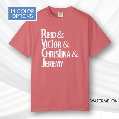 Artemis II Crew, NASA Inspired Unisex Graphic Tee | Space Lover T-Shirt (Comfort Colors)