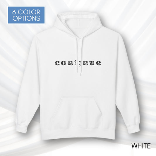 Continue Semi-Colon Hooded Sweatshirt | Suicide Prevention Hoodie, Mental Health Awareness