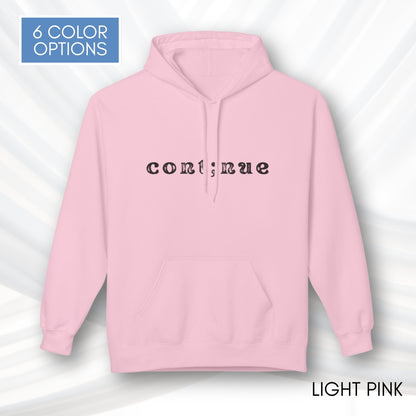 Continue Semi-Colon Hooded Sweatshirt | Suicide Prevention Hoodie, Mental Health Awareness