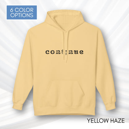 Continue Semi-Colon Hooded Sweatshirt | Suicide Prevention Hoodie, Mental Health Awareness
