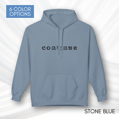 Continue Semi-Colon Hooded Sweatshirt | Suicide Prevention Hoodie, Mental Health Awareness