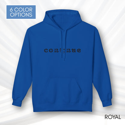 Continue Semi-Colon Hooded Sweatshirt | Suicide Prevention Hoodie, Mental Health Awareness