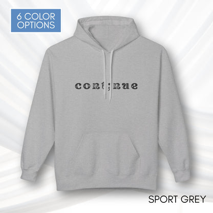 Continue Semi-Colon Hooded Sweatshirt | Suicide Prevention Hoodie, Mental Health Awareness