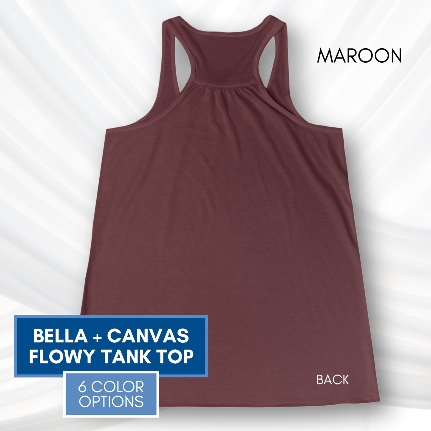 Foxglove Daisy Tulip Racerback Tank Top | Women's Flowy Summer Workout Shirt, Subtle FDT Flowers