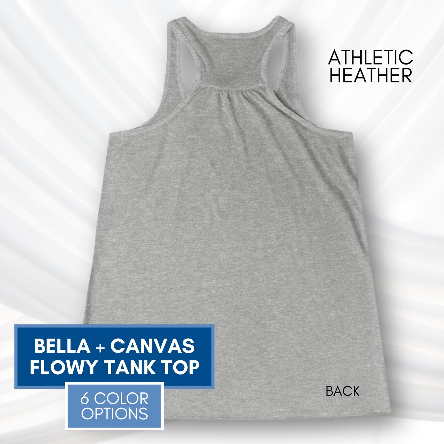 Foxglove Daisy Tulip Racerback Tank Top | Women's Flowy Summer Workout Shirt, Subtle FDT Flowers