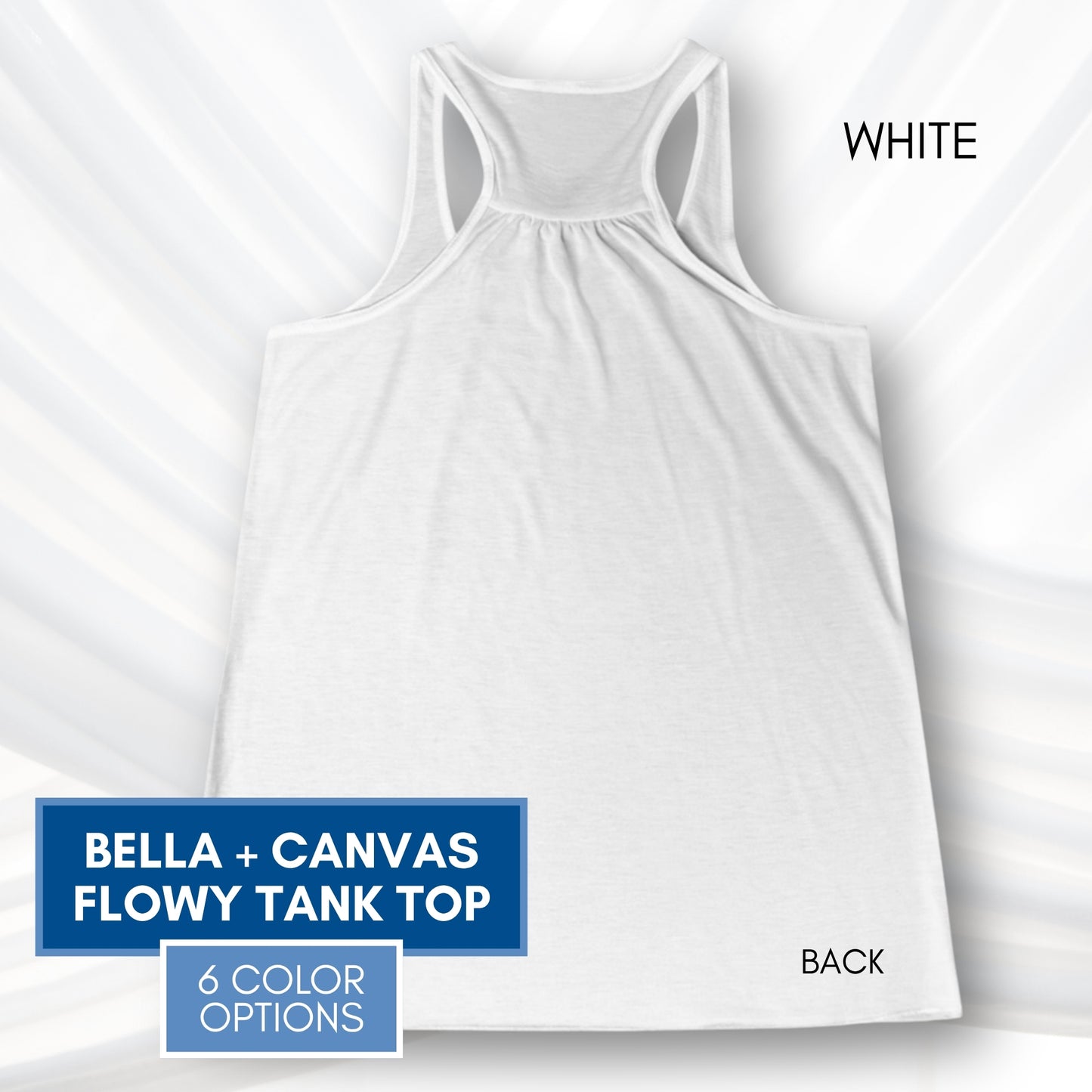 Foxglove Daisy Tulip Racerback Tank Top | Women's Flowy Summer Workout Shirt, Subtle FDT Flowers