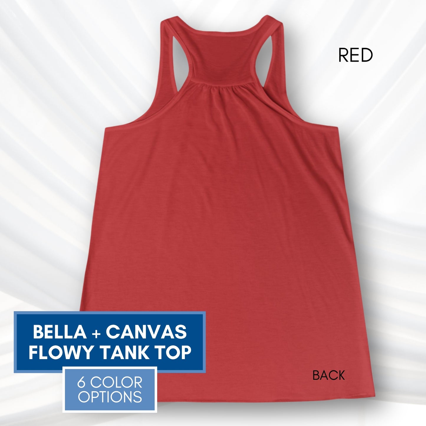 Foxglove Daisy Tulip Racerback Tank Top | Women's Flowy Summer Workout Shirt, Subtle FDT Flowers