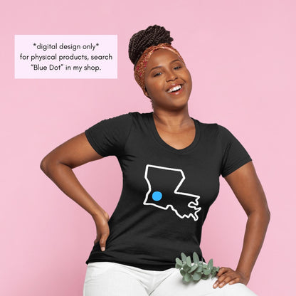 Blue Dot Red State Clipart Bundle | Political Activism Democratic Transparent Designs (Digital Download)