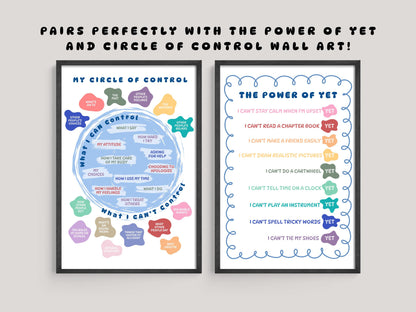 Circle of Control Worksheet: Kids Therapy, SEL Activity (Digital Download)