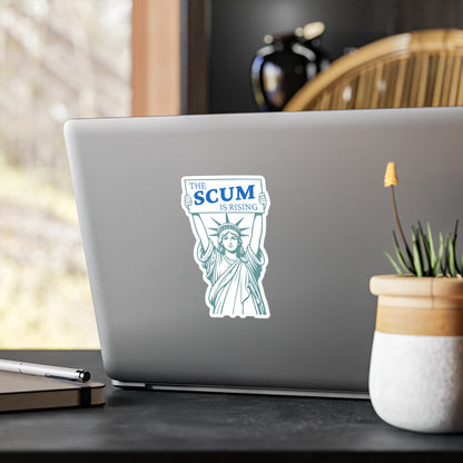 Statue of Liberty 'The Scum Is Rising' RLS Sticker | Kiss-Cut Vinyl Decal (Indoor/Outdoor)