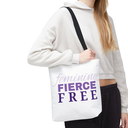 Feminine Fierce Free Tote Bag | Female Empowerment Bag, Feminist Gift