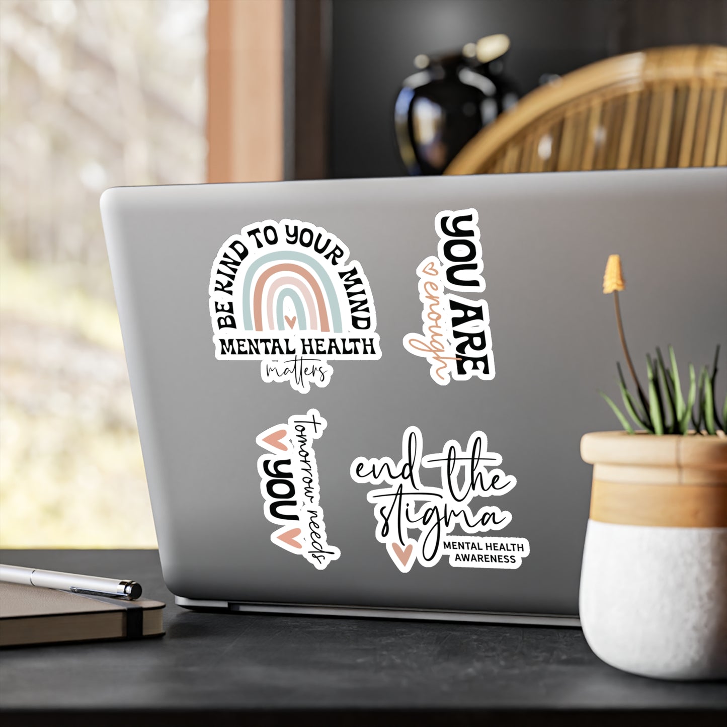 Mental Health Matters Kiss-Cut Vinyl Decals | Positive Affirmation Self-Care Stickers