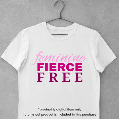 Female Empowerment Clipart Pack | Feminist PNG JPG SVG Bundle - Feminine Fierce Free