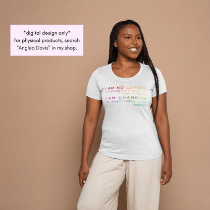 Angela Davis Quote Clipart Bundle | Be the Change Political Activism (Digital Download)