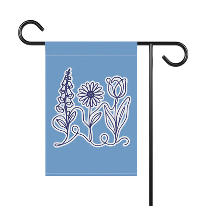 Foxglove Daisy Tulip Garden Flag | Floral Banner Porch Flag (2 Size Options)
