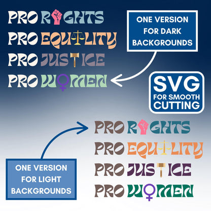 Democratic Activism Clipart Pack | Racial Equality, LGBTQIA Pride, Women's Rights (Digital Download)