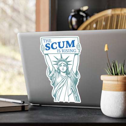 Statue of Liberty 'The Scum Is Rising' RLS Sticker | Kiss-Cut Vinyl Decal (Indoor/Outdoor)
