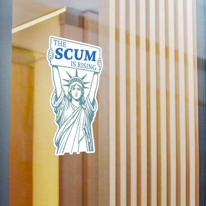 Statue of Liberty 'The Scum Is Rising' RLS Sticker | Kiss-Cut Vinyl Decal (Indoor/Outdoor)
