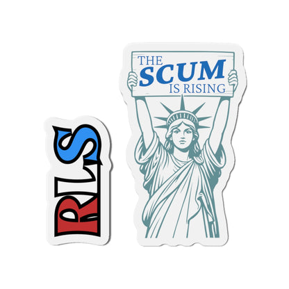 The Scum Is Rising Statue of Liberty RLS Magnet Set | Die-Cut Vinyl Car Magnets
