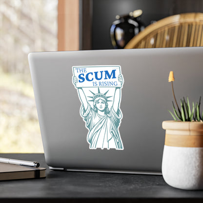Statue of Liberty 'The Scum Is Rising' RLS Sticker | Kiss-Cut Vinyl Decal (Indoor/Outdoor)