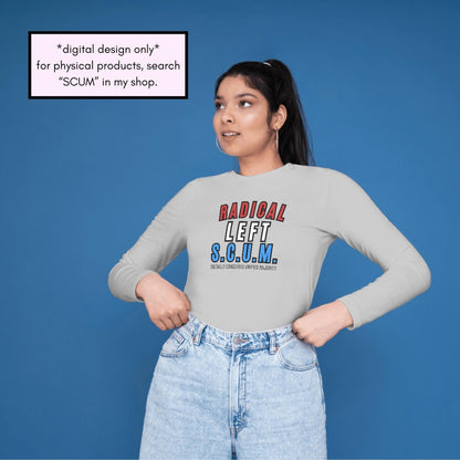 Radical Left Scum Design Bundle | RLS Progressive Leftist Political Clipart Collection (Digital Download)