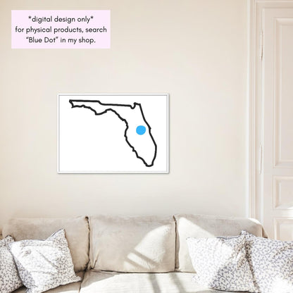 Blue Dot Red State Clipart Bundle | Political Activism Democratic Transparent Designs (Digital Download)