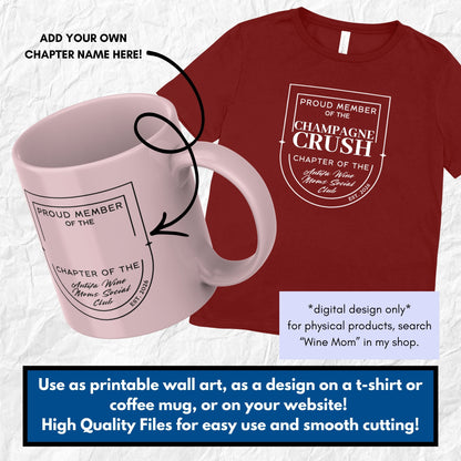 Antifa Wine Moms Clipart Bundle SVG-PNG | Organized Mom Gangs Crafting Files (Digital Download)