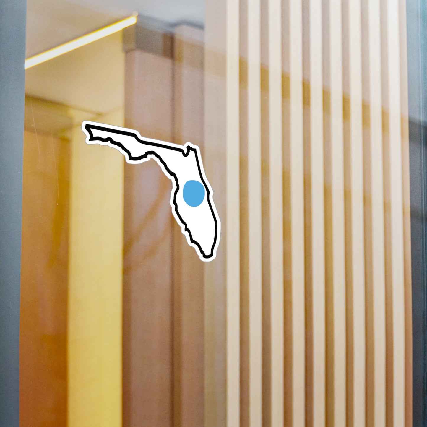 Blue Dot in Red State Kiss-Cut Vinyl Decal | Customize to Your City and State, Indoor Outdoor