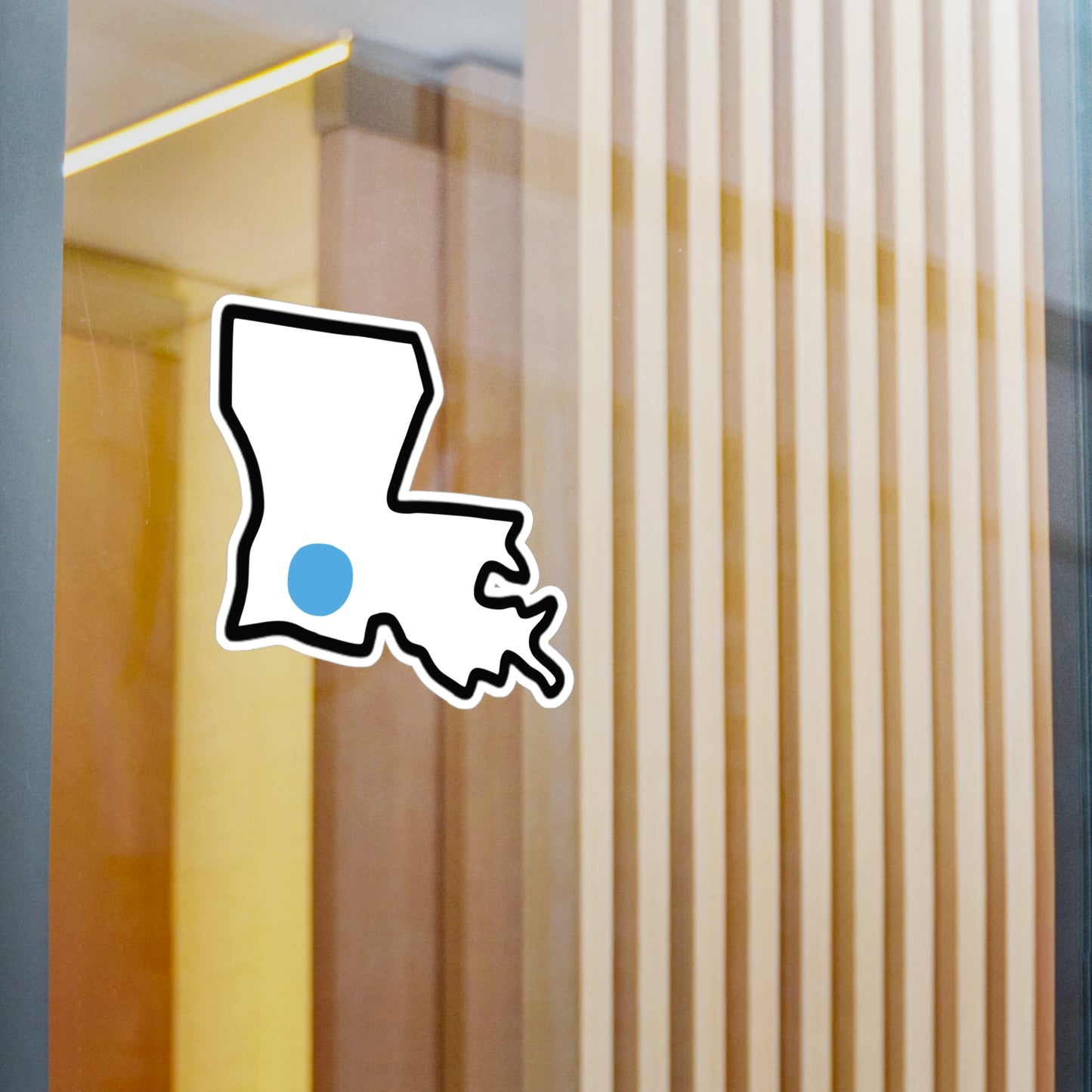 Blue Dot in Red State Kiss-Cut Vinyl Decal | Customize to Your City and State, Indoor Outdoor