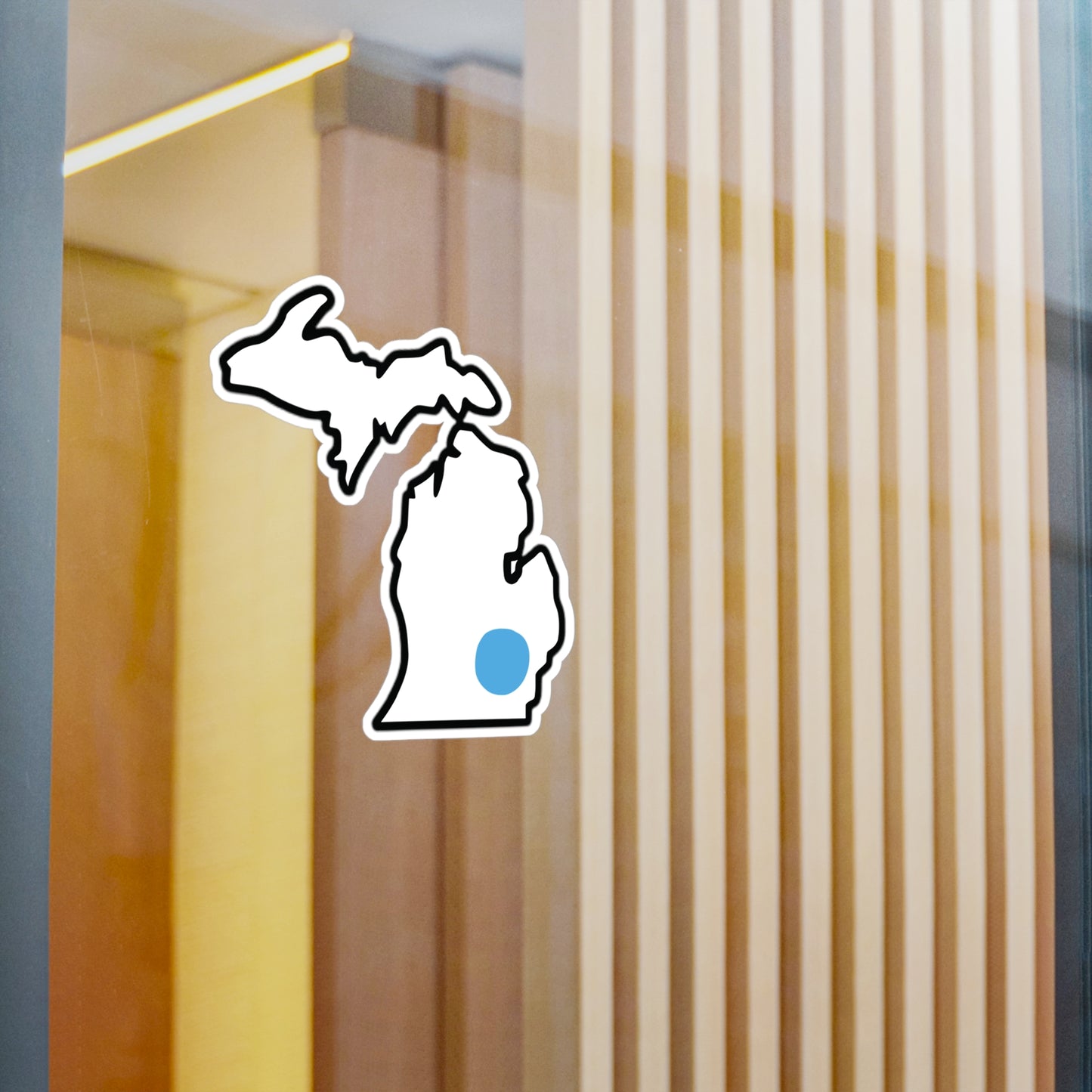 Blue Dot in Red State Kiss-Cut Vinyl Decal | Customize to Your City and State, Indoor Outdoor