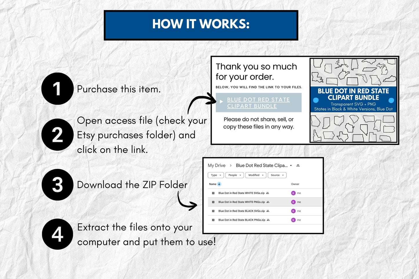 Blue Dot Red State Clipart Bundle | Political Activism Democratic Transparent Designs (Digital Download)
