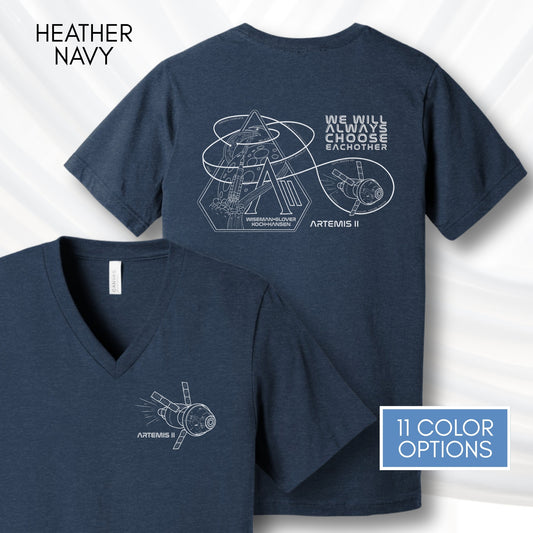 artemis-ii-mission-nasa-inspired-unisex-v-neck-graphic-tee-space-lover-tshirt-hand-drawn-art-heather-navy