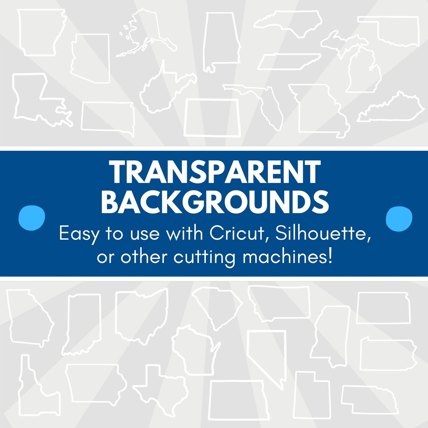 Blue Dot Red State Clipart Bundle | Political Activism Democratic Transparent Designs (Digital Download)