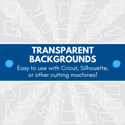 Blue Dot Red State Clipart Bundle | Political Activism Democratic Transparent Designs (Digital Download)