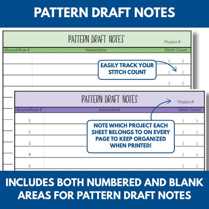 Crochet Project Planner + Craft Fair Tracker + Inventory Spreadsheet + Price Calculator (PDF, Excel, Google Sheets)