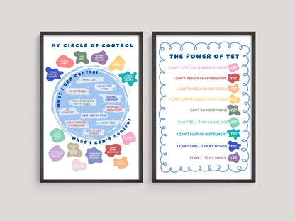 Circle of Control Poster: Kids Therapy Tool, Social Emotional Learning (Digital Download, Printable Worksheet)