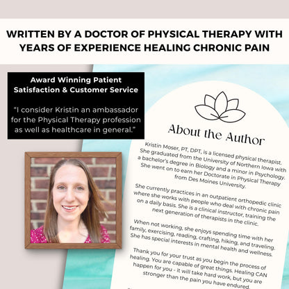 Chronic Pain Exercise & Activity Planner, Goal Tracker (PDF + Google Sheets Digital Download)